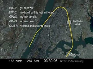 NTSB Animation: US Airways Flight 1549 - The Hudson River Emergency Landing