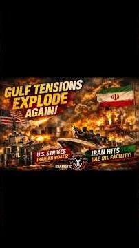 US Sinks Iranian Boats as Oil War Ignite Again #usiranwar #oilprices #uae #breakingnews #geopolitics