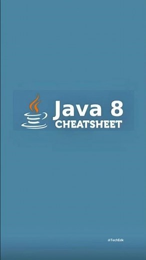 Java 8 Cheatsheet in 60 Seconds | Lambdas, Streams & Functional Programming Explained
