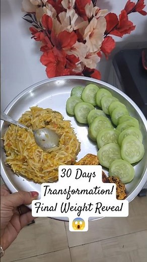 30 Days Weight Loss Journey 🔥 | From 60.8 to 55.5 😱 Final Weight Reveal | Fat Loss Transformation