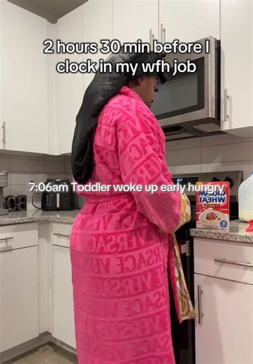 Morning routine before I clock in my wfh job. #wfhmom #wfhlife #morningroutine