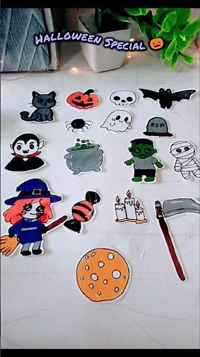 DIY Halloween stickers Ideas! Day 6