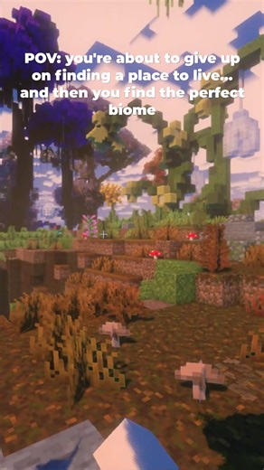It's so easy to find a cute place to live here on faeries smp as we have over 300 fun custom biomes for you to explore! #smp #minecraft #faeriessmp #bedrock #java