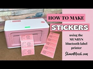 DIY sticker labels using Munbyn Bluetooth Label Printer