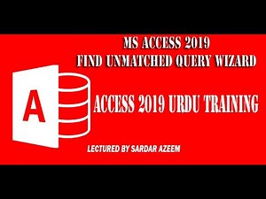 MS Access 2019 Find unmatched Query Wizard