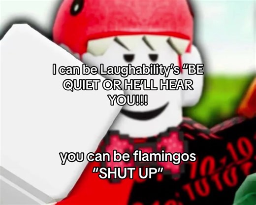 blah blah blah #4u #laughability #flamingo #xyzbca #us | be quiet or he'll hear us