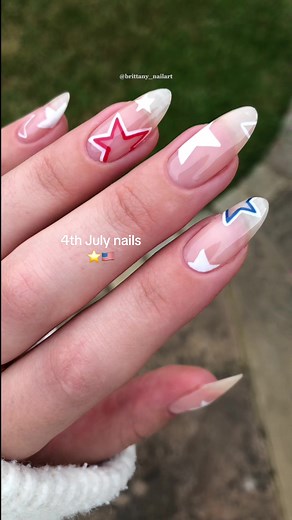 American Flag Inspired 4th of July Nail Art Tutorial