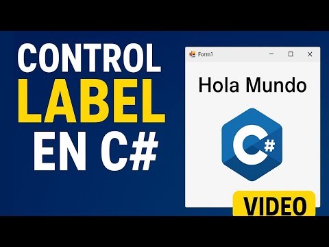 C# COURSE FROM ZERO | COMMON CONTROLS: USING THE LABEL IN VISUAL STUDIO