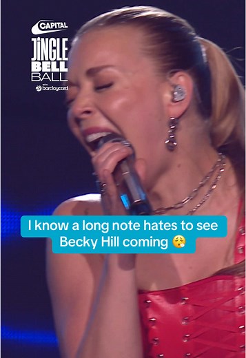Becky Hill's Stunning Performance at Capital Jingle Bell Ball