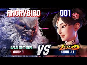 SF6 ▰ ANGRYBIRD (Akuma) vs GO1 (Chun-Li) ▰ High Level Gameplay