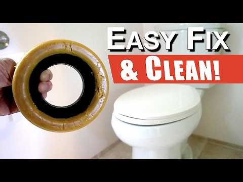 How to: Replace Failed Toilet Wax Ring. Easy DIY Fix Leak