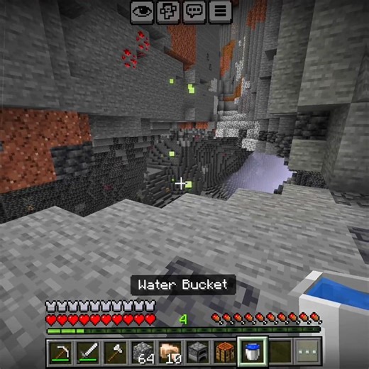 my waterbucket clutch #minecraft #shorts