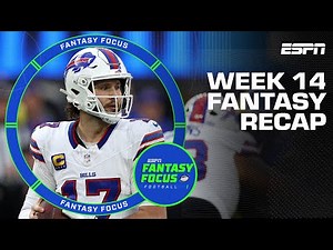 Week 14 Fantasy Recap + Studs and Duds | Fantasy Focus 🏈