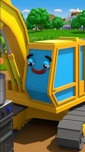 🚜🍿 Excavator and the Cool Farm Job! Making Popcorn! 🌽🔥 | Cars Town - Cartoons for Kids #cartoon