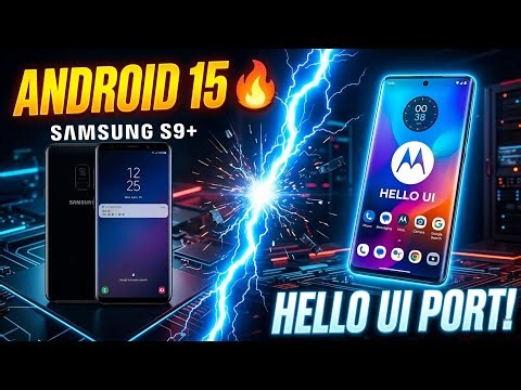 Turn Your Samsung S9+ into Motorola ! Hello UI Custom Rom Android 15 😍 #A15 #HelloUI #GSI #Moto