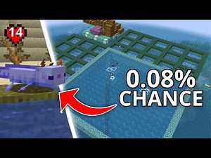 I Built A Blue Axolotl Farm In Minecraft Hardcore