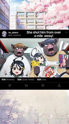 She Shot Him From Over A MILE Away! 🤯 #anime #shorts