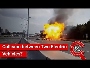 FACT CHECK: Viral Video Shows Aftermath of Collision between Two Electric Vehicles?