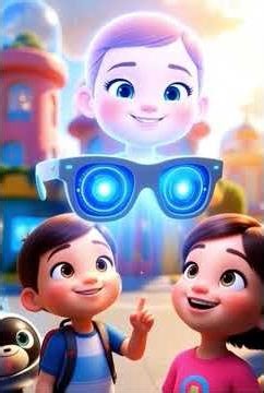 Nova and the Magic Smart Glasses 🤓✨ | Modern Technology Story for Kids #animation #kidsshorts #fyp
