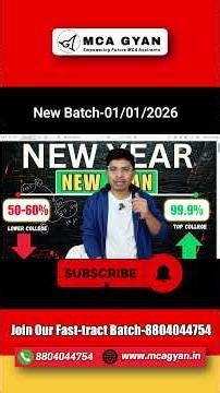 50% to 99% Roadmap for MAH MCA CET 2026 #mcagyan #mcacetpreparation