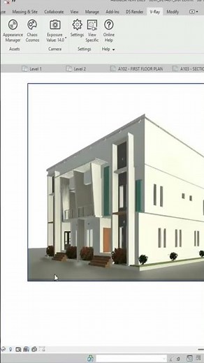 REVIT VRAY RENDERING #revitilisation #architecture #design