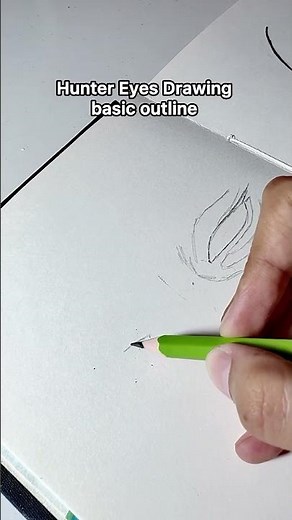 Hunter eyes drawing basic outline #eyesdrawing #huntereyes #art #tutorial #artist