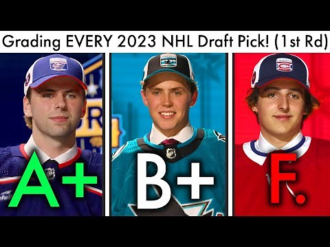 Grading EVERY First Round 2023 NHL Draft Pick! (Top NHL Prospects/Connor Bedard Blackhawks Rankings)