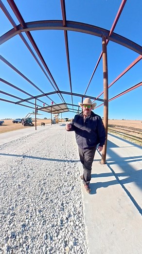 Day 7 update on the Big Mini Feedlot Barn Build #Feedlot #Barn #Expansion #Cattle #Ranch | Bar 7 Ranch
