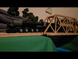 Wooden Union Pacific Bigboy 4014 on a short excursion train