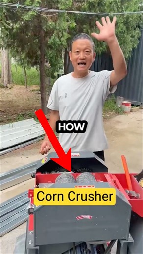 This is How a Corn Crusher Works?! 🌽