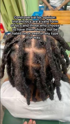 Controversial loc opinion: Instant locs are fine to have 🤷🏾‍♂️ #locs #locjourney #shorts