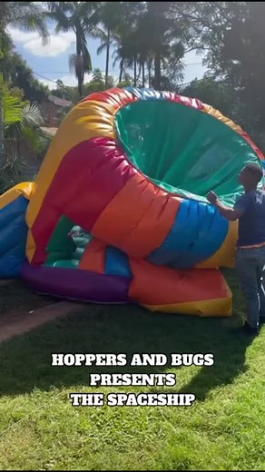 1.5K views · 14 reactions | A new addition our Spaceship!!! Contact us for your next function on 0823025835 or pop us an email on anthea@hoppersandbugs.co.za. #hoppersandbugs #ilovewhatido #pietermaritzburgpartyplanner #partyplannerpietermaritzburg #bdparty #hoppers_and_bugs | Hoppers & Bugs Children's Party Planner and Jumping Castles | Facebook