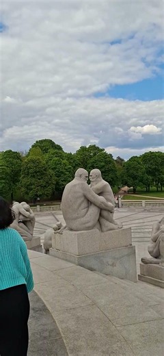 挪威奧斯陸市ノルウェーのオスロ 노르웨이 오슬로維格蘭雕塑公園Vigelandsparken