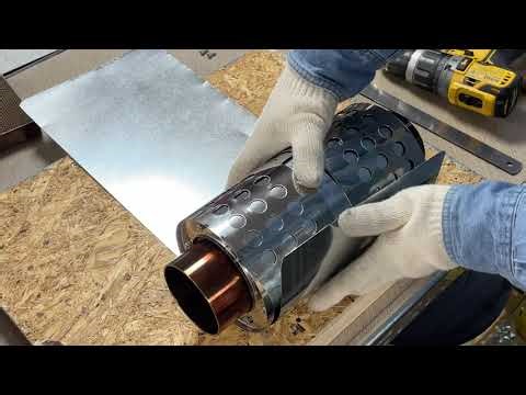 Wood Stove Catalytic Combustor in Chimney Pipe DIY