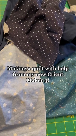 I got a #cricutmaker3 for Christmas @Cricut & was so excited to try the fabric cutting feature! I’m a beginner quilter & loved using my Cricut as part of the process. Fabric & supplies all from @joannstores 🪡 #cricutprojects #quilting #quiltingtiktok #beginnerquilter #cricutmaker #cricuttutorials #cricutmade #cricuthacks