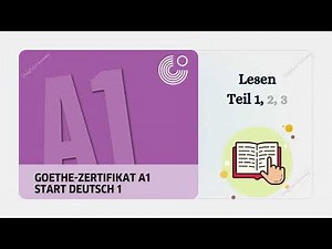 Goethe Zertifikat A1 Lesen Modelltest 1 Teil 1: Reading Part 1