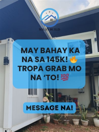 🏡✨ 145,000 LANG, SA SOLID BUILD MAY SARILI KA NANG BAHAY! ✨🏡 Oo, ₱145,000 lang talaga 😱 at may bare unit ka na agad sariling bahay mo na, hindi na pangarap lang! ❤️ 🎉 Marami pang inclusions na kasama: ✔️ Complete bare unit setup ✔️ Matibay at maayos na structure 🏠 ✔️ Ready for occupancy (pwede mo pang pagandahin!) 💯 BONUS PERKS: ✅ FREE quotation 📝 ✅ FREE delivery 🚚 ✅ FREE installation 🔧 🔥 Sulit na sulit para sa: ✔️ Pamilyang gustong magka-bahay ✔️ Budget-friendly home seekers ✔️ First-