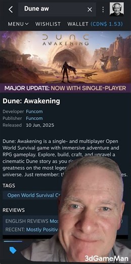 Finally, Dune Awakening is SOLO SINGLE-PLAYER OFFLINE #dune #duneawakening #solo