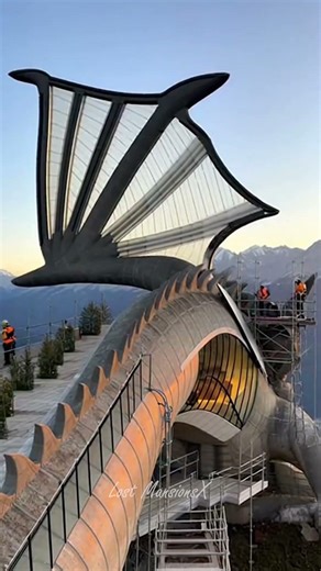 Abandoned Dragon-Shaped Building Reborn Into a Luxury Home!