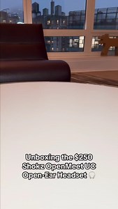 9.5K views · 37 reactions | Years in development, Shokz has created a lightweight bone-conduction headset that also incorporates its air-conduction technology for improved sound. Let’s unbox the Shokz OpenMeet UC open-ear headset. #openmeetuc #shokzopenmeet #headphones #unboxing #shokz | CNET | Facebook