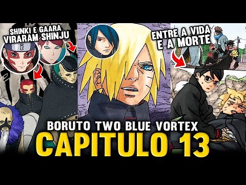 BOMBA! BORUTO A BEIRA DA MORTE E SHINKI VIROU SHINJU | BORUTO TWO BLUE VORTEX CAPITULO 13