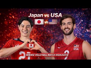USA vs Japan Epic Volleyball Battle Highlights