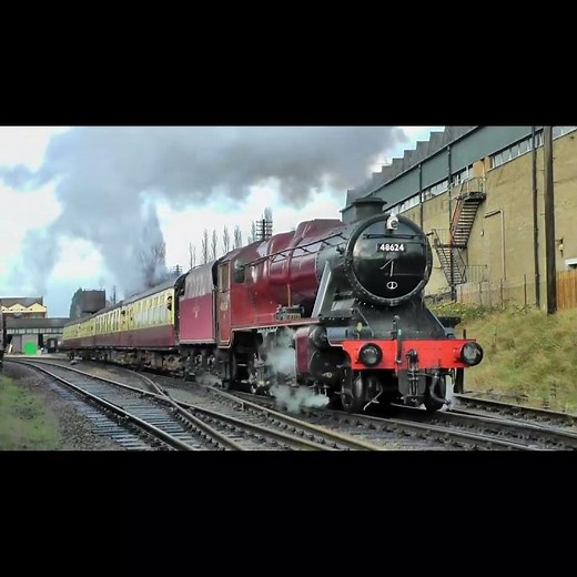LMS Stanier Class 8F - 48624 - Loughborough - Great Central Railway #steam #steamlocomotive