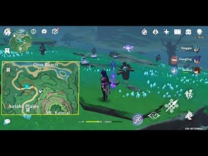 Lightning Strike Probe ArrowPuzzle between Autake Plains and Oina Beach Tsurumi Island GenshinImpact