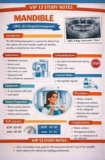OPG X-Ray Explained | Orthopantomogram Mandible Full Guide | Dental Radiology for Students#shorts