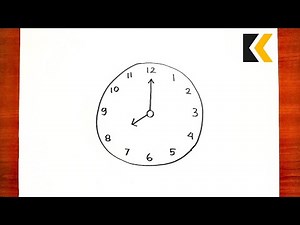 How To Draw A Clock | Draw Clocks Easily