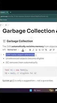 Garbage Collection in Java Explained 🔥 | Java Interview Questions #shorts #javainterview #java