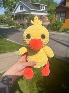 Duck Plush Crochet Amigurumi Plushie - Etsy
