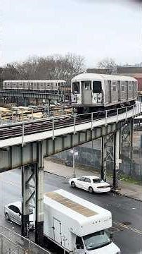 R42 Garbage Train Enters Coney Island Yard via Bay 50th WYE