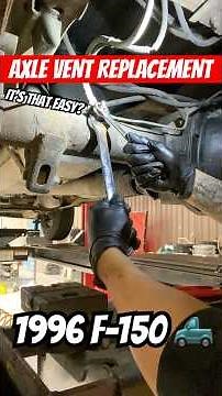 Axle vent replacement on a 1996 F150 #obsford #ford #truck #mechaniclife #repairtutorial #mechanic